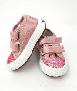 Vicco - Velcro Sequin Shoes - Pink (Turkish Shoes)