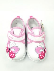 Vicco - Butterfly Velcro Shoes - White  (Turkish Shoes) - Image 4