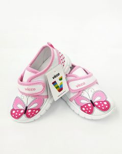 Vicco - Butterfly Velcro Shoes - White  (Turkish Shoes) - Image 3