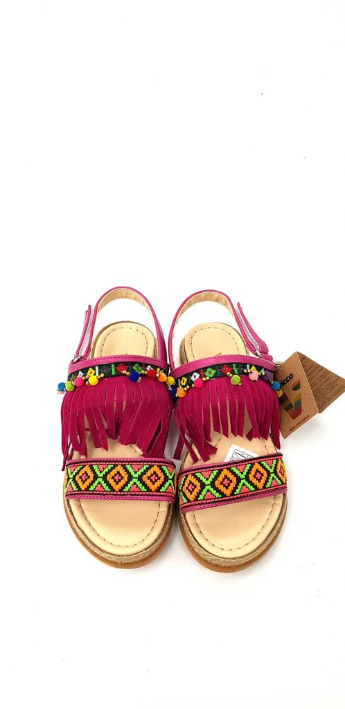 Vicco - Fringe Sandals - Fuchsia (Turkish Shoes) - Image 2