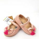 Vicco - Beaded Bow Ballet Shoes - Powde - Hanse shoes