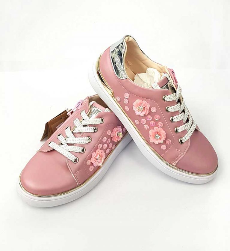 Vicco - Flower Detail Shoes - Pink - Hanse shoes