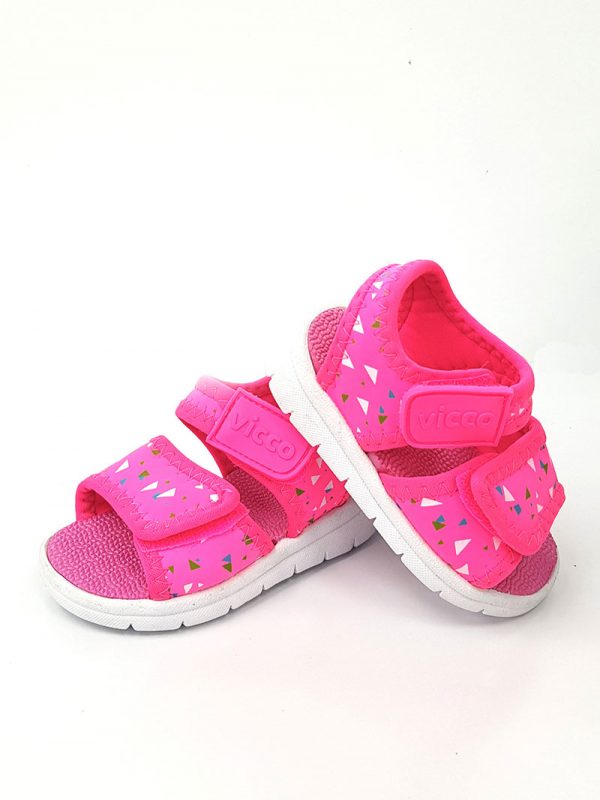 Vicco - Triangle Pattern Sandals - Fuchsia - Hanse shoes