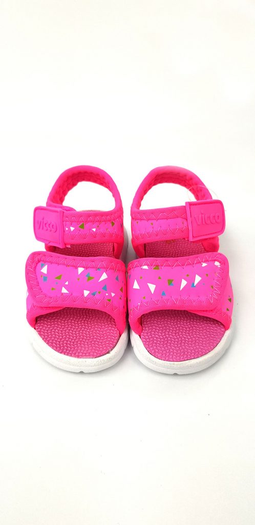 Vicco - Triangle Pattern Sandals - Fuchsia(Turkish shoes) - Image 3