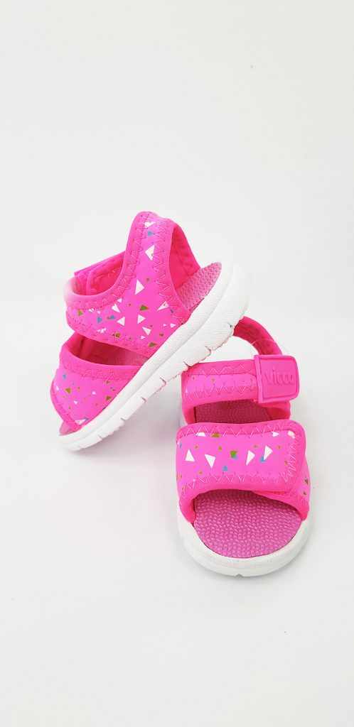 Vicco - Triangle Pattern Sandals - Fuchsia(Turkish shoes) - Image 4