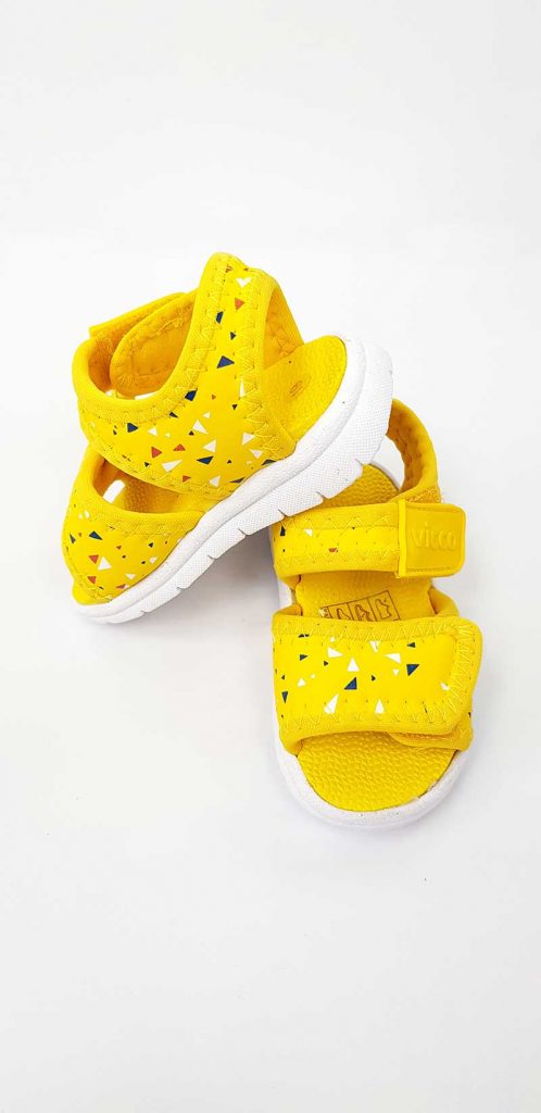 Vicco - Triangle Pattern Sandals - Yellow(Turkish shoes) - Image 3