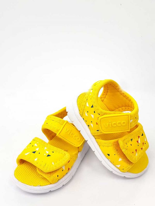 Vicco - Triangle Pattern Sandals - Yellow - Hanse shoes