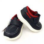 Vicco - Velcro Leather Shoes - Navy - Hanse shoes