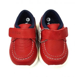 Vicco - Velcro Leather Shoes - Red (Turkish Shoes) - Image 2