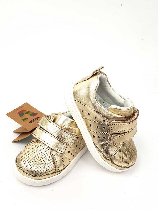 Vicco - Leather Baby Foot - Gold - Hanse shoes