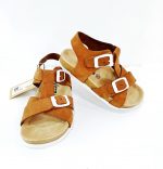 Leather Sandals - Brown (Turkish Shoes)