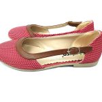 Leather outlined Ballet Shoes- Red (Turkish Shoes)