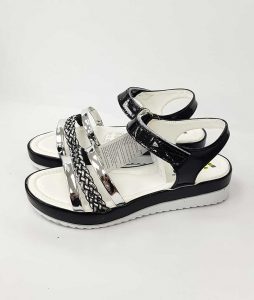 Braid Pattern Sandals - Black (Turkish Shoes) - Image 4