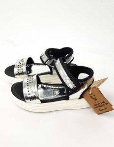 Square Pattern Sandals - Silver (Turkish Shoes) - Image 2