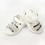Braid Pattern Sandals - White - Hanse shoes