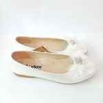 Fluff Bowed Ballet Shoes- White (Turkish Shoes) - Image 2