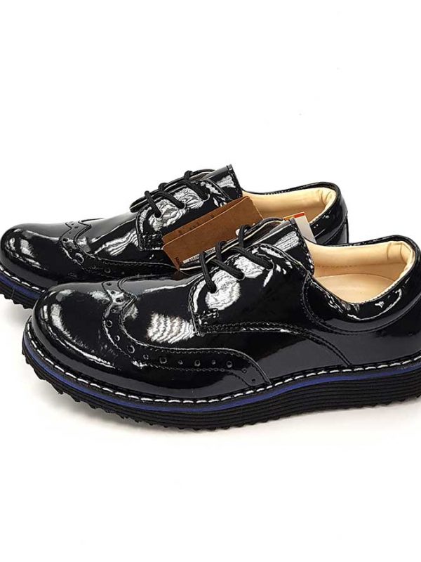 Glossy Oxford Shoes - Black - Hanse shoes