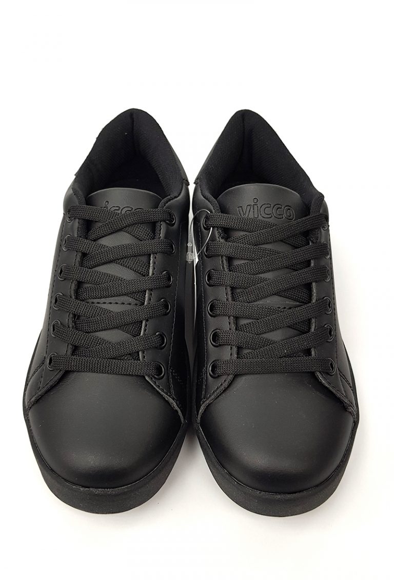 Young Lace Up Shoes - Pure Black - Hanse shoes