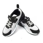 Lace-Up Velcro Sport Shoes - Gray/Black - Hanse shoes