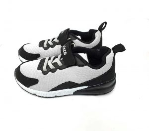 Lace-Up Velcro Sport Shoes - Gray/Black (Turkish Shoes) - Image 4