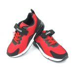 Lace-Up Velcro Sport Shoes - Red/Black - Hanse shoes