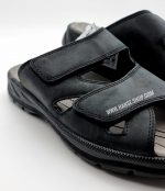 Rebel Men's Sandals Black German Shoes) - Image 2