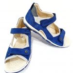 Panda- Young Leather Sandals - blue (Turkish shoes)