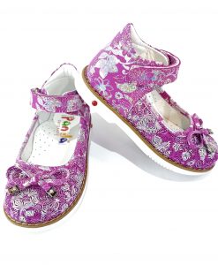 Panda- Young Leather Sandals -violet (Turkish shoes) - Image 6