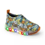 Light Sneakers Bibi Roller Celebration Monsters Print